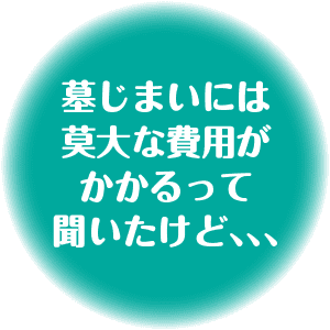墓じまいには莫大な費用がかかるって聞いたけど、、、