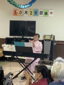 永見彩子大分でレクリエーション音楽会開催
