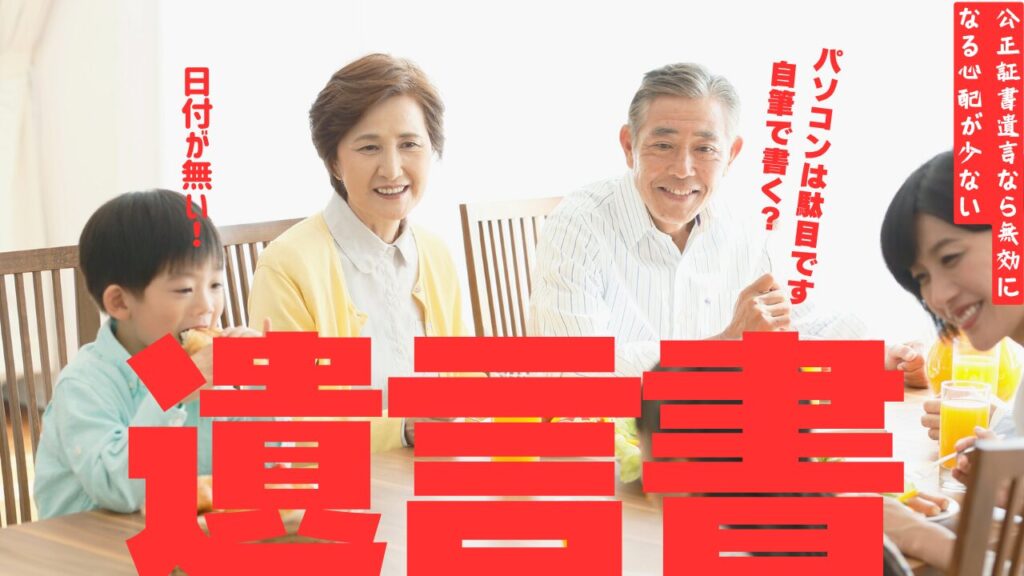 自筆遺言書は無効大分で