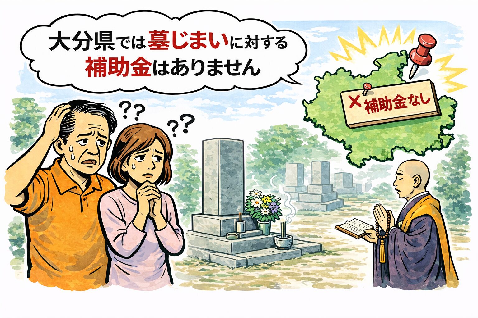 大分県に墓じまいの補助金