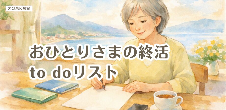 大分でおひとり様終活の仕方
