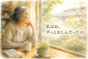 旦那さんと同じお墓に入りたくない理由「私はね、ずっとおしんだったの」家庭のために生き抜いてきた女性を描いている。